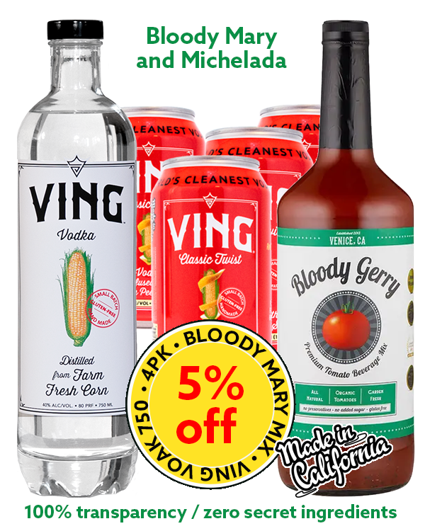 xtra gift bundle - VING Bloody Mary & Michelada with VING Vodka, Classic Twist Cocktails & Bloody Gerry Mix 